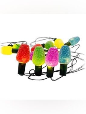 Celebrations LED Holiday Gumdrop String Lights 7ft